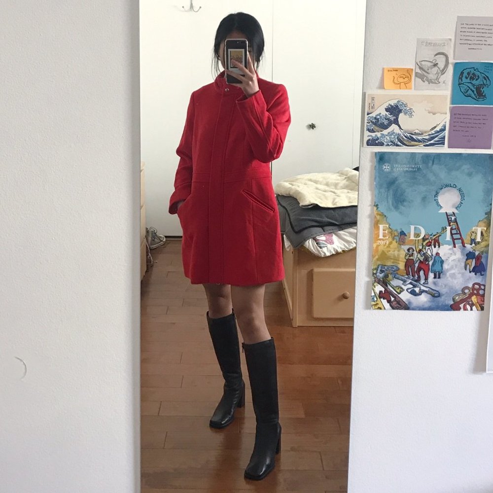 Red Wool Coat